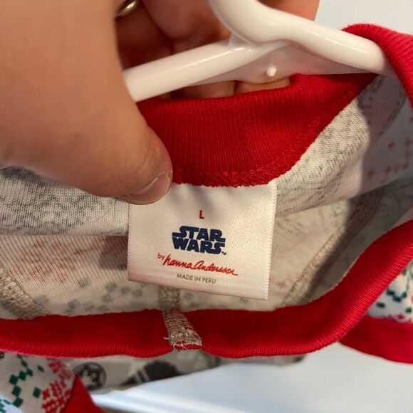 Hanna Andersson pet Johns fair isle star war pajamas size Large - Picture 4 of 4
